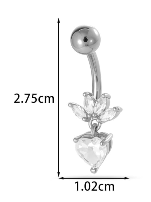 GLAMOROUS PLATINUM PLATED EYEBROW STUD
