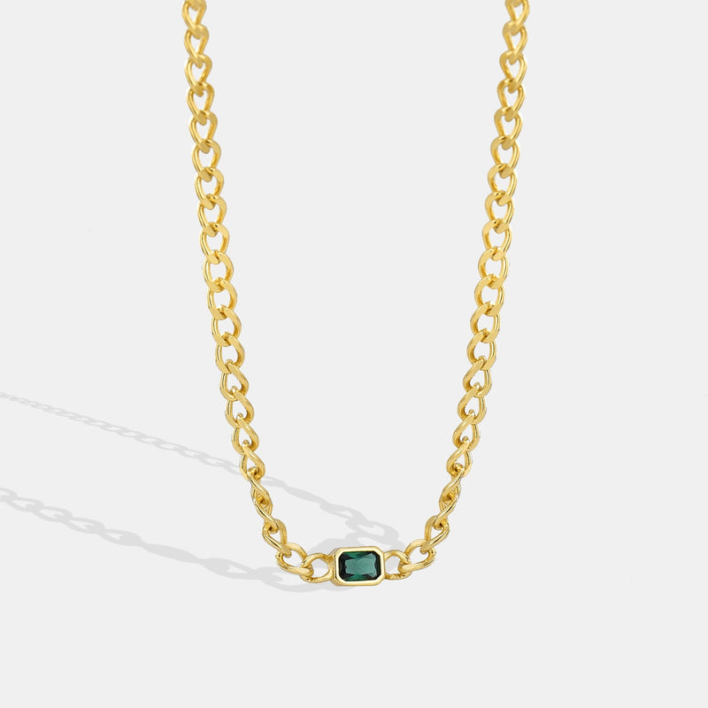 DELICATE GOLD PLATED SHORT CHAIN NECKLACE