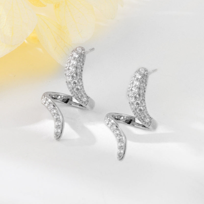 CUBIC ZIRCONIA STUD EARRINGS