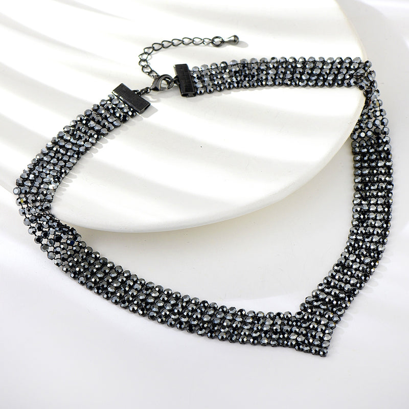 GUNMETAL PLATED NECKLACE