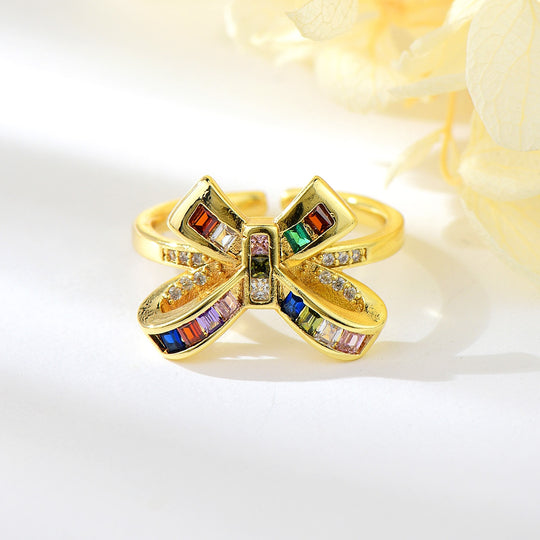 BOW SMALL ADJUSTABLE RING