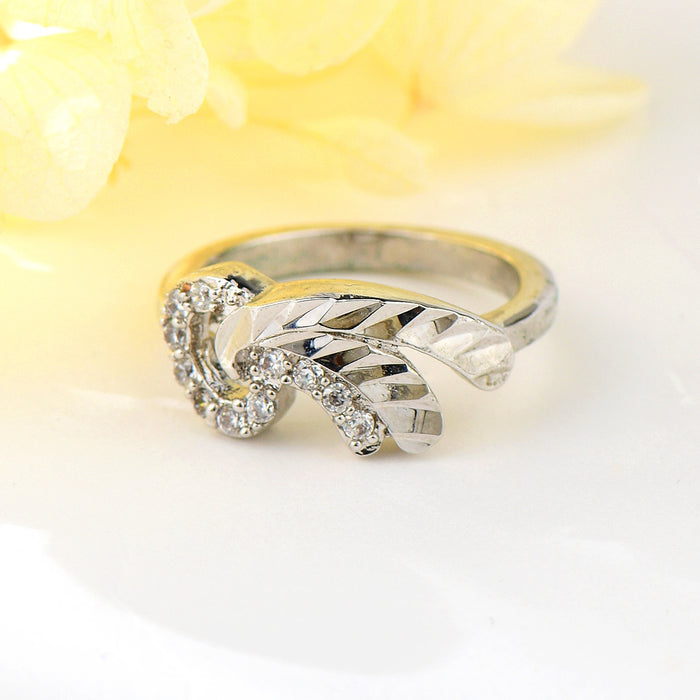PLATINUM PLATED FASHION RING