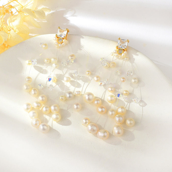 GOLD PLATED CHANDELIER EARRINGS