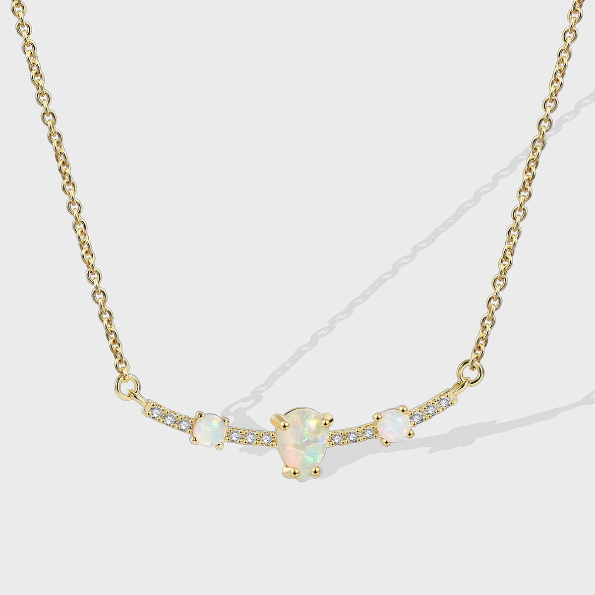 WHITE PARTY PENDANT NECKLACE