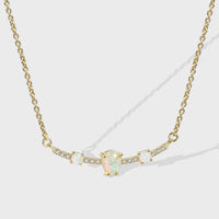 WHITE PARTY PENDANT NECKLACE