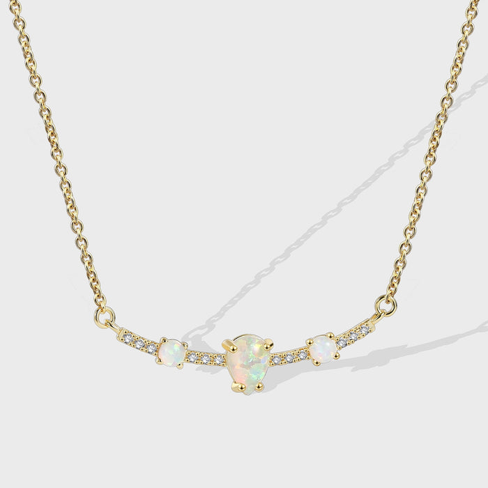 WHITE PARTY PENDANT NECKLACE