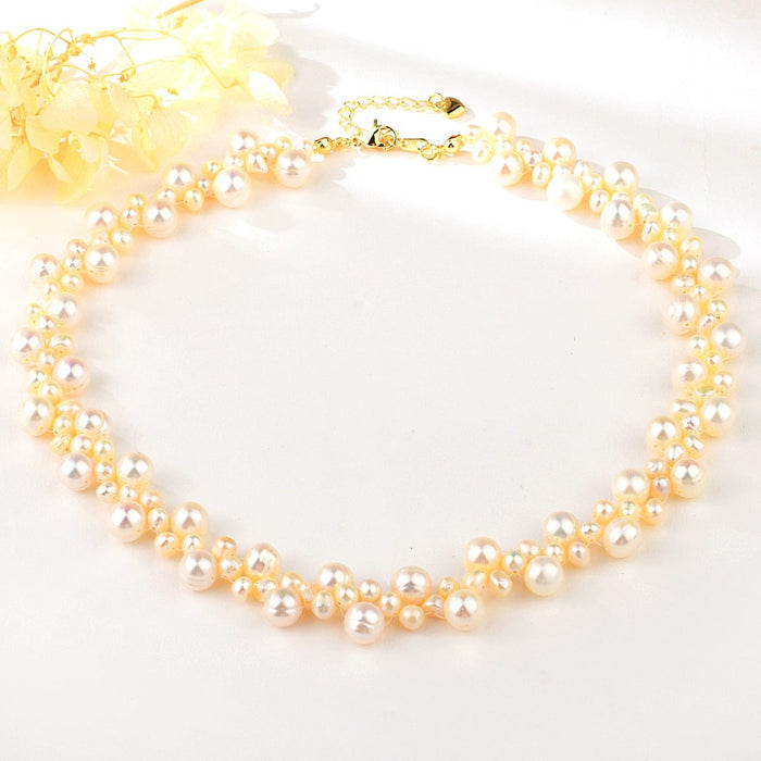 FRESH WATER PEARL IRREGULAR PENDANT NECKLACE