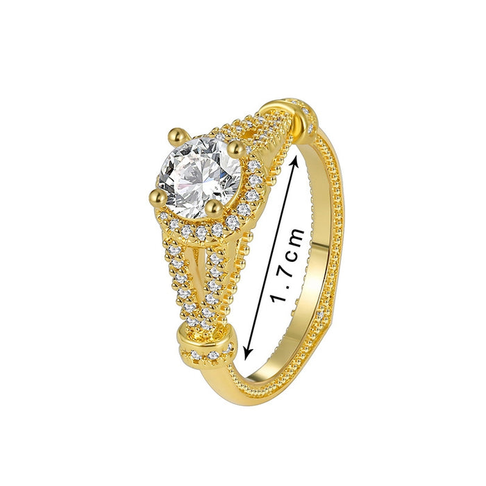 WHITE GOLD PLATED FASHION RING