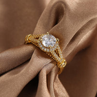 WHITE GOLD PLATED FASHION RING