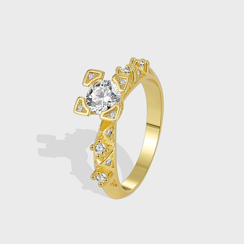 GOLD PLATED FASHION RING