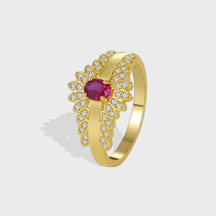 EYE-CATCHING RED FASHION RING