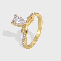 GOLD PLATED IRREGULAR FASHION RING