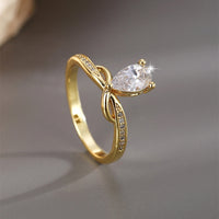 GOLD PLATED IRREGULAR FASHION RING