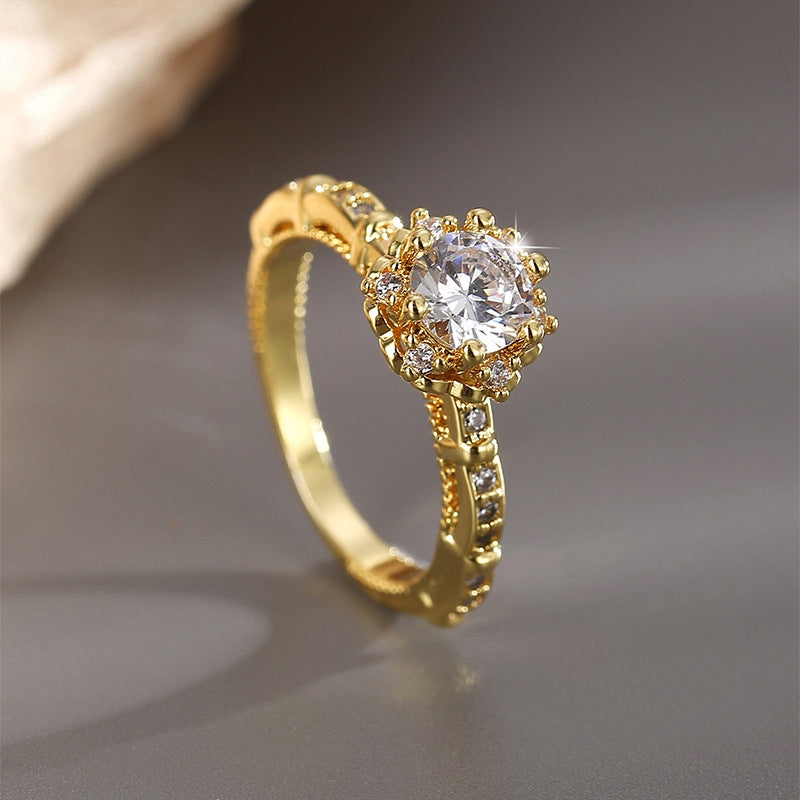 GOLD PLATED FASHION RING