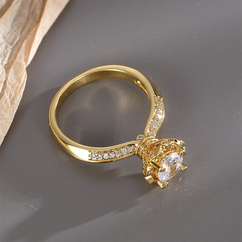 GOLD PLATED FASHION RING