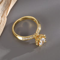 GOLD PLATED FASHION RING