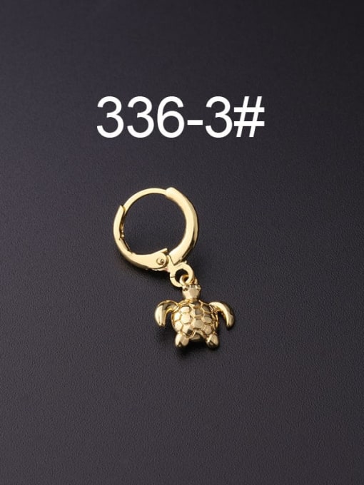 TURTOISE GOLDEN SINGLE EARRING
