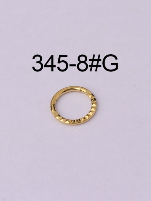 GOLDEN TITANIUM STEEL NOSE RING