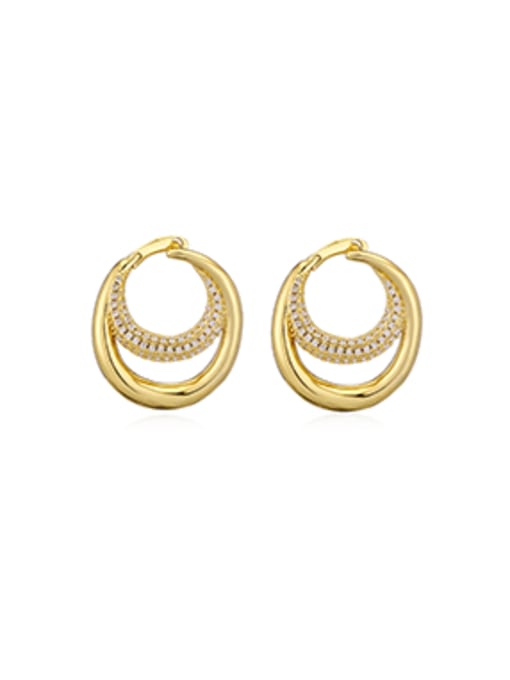 BIG GOLDEN BRASS EARRINGS
