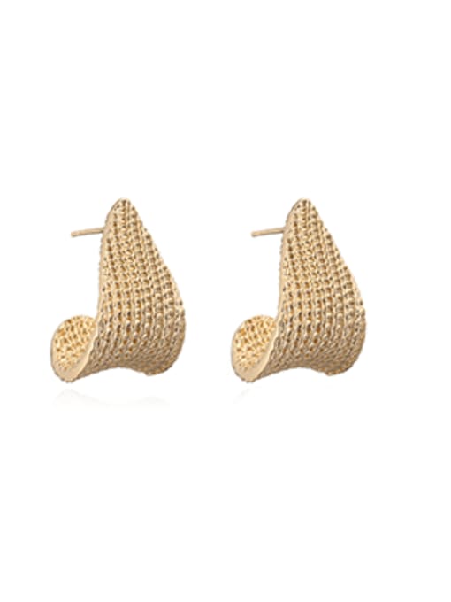 ECCCENTRIC GOLDEN BRASS EARRINGS