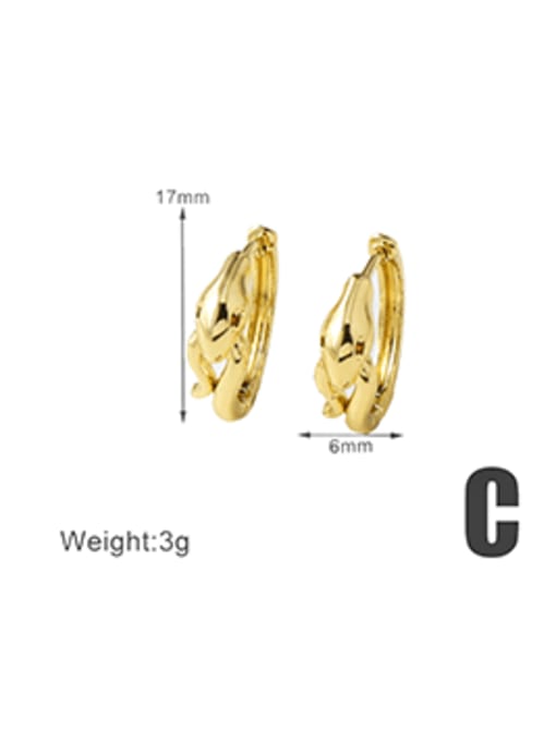 SNAKE GOLDEN ZIRCONIA EARRINGS