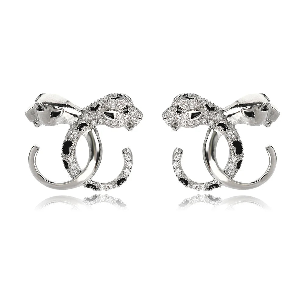 LEOPARD STUD EARRINGS