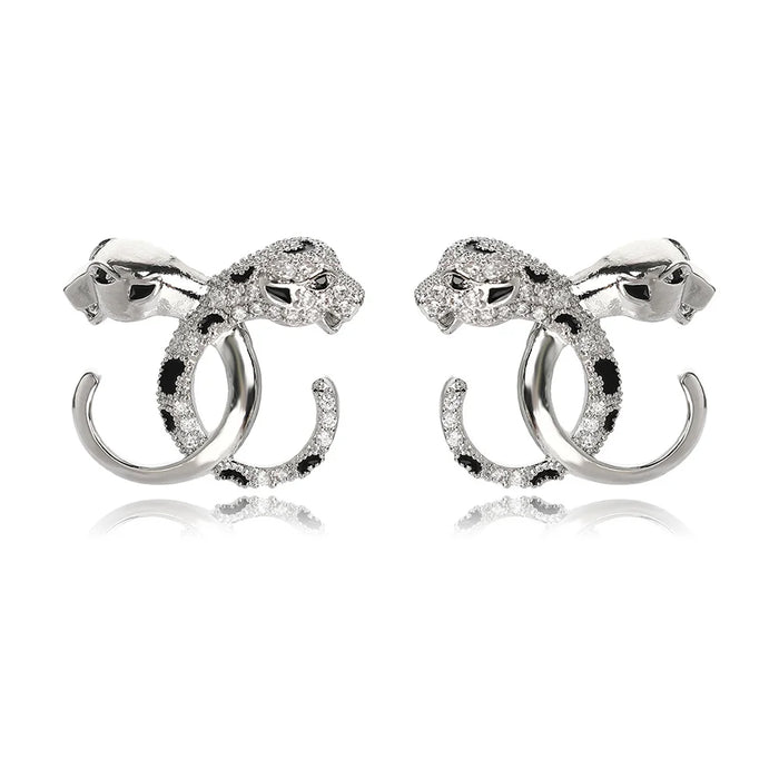 LEOPARD STUD EARRINGS