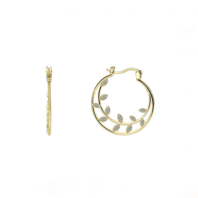 LEAF MINIMALIST EARRINGS
