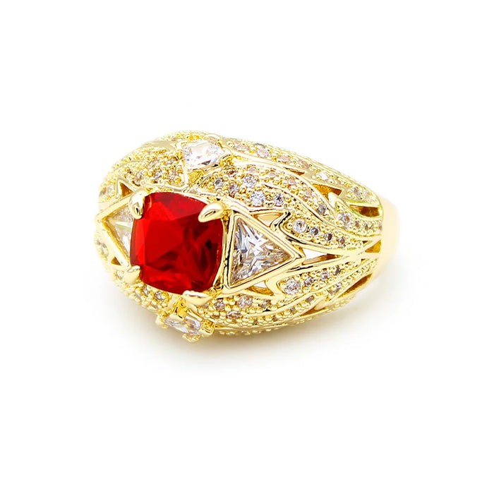 RED RUBY ZIRCON RING