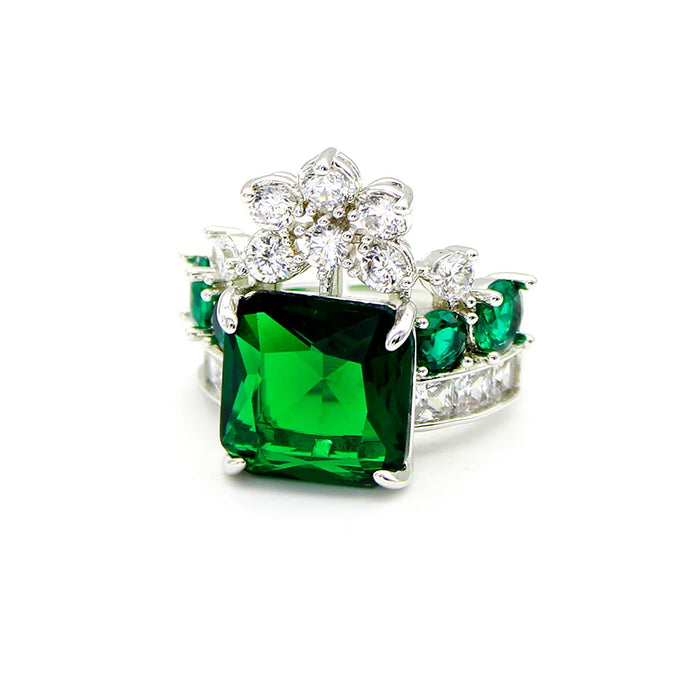 GREEN SQUARE RING