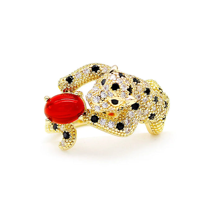 GOLD LEOPARD RING