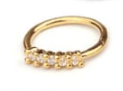 SOPHISTICATED GOLDEN NOSE RING 5 STONES
