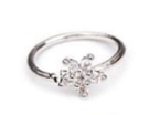 STEEL FLOWER NOSE RING
