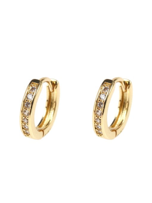 SIMPLE SHINY GOLDEN HOOP EARRINGS