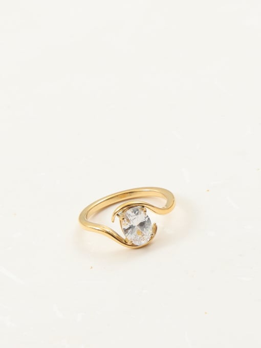FINE STEEL GOLDEN RING