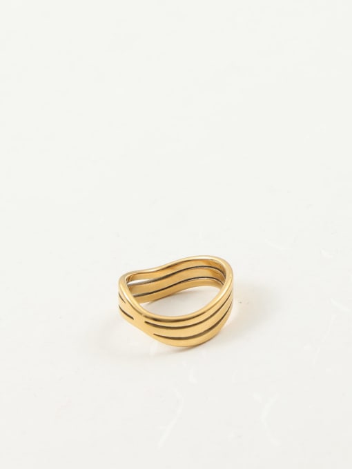 UNEVEN TITANIUM STEEL RING
