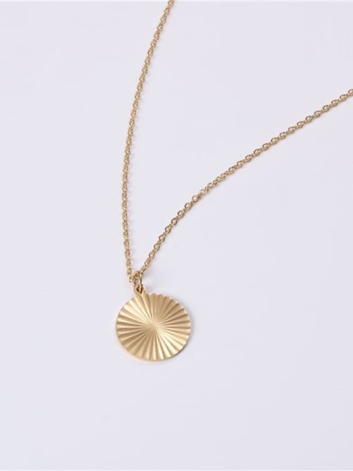MINIMALIST SHINY STEEL GOLDEN NECKLACE