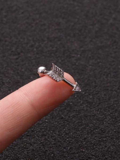 ARROW BRASS SINGLE EARRING