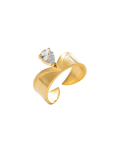 Wide Heart Ring