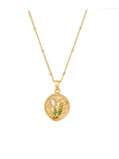 Leaf Drop Necklace