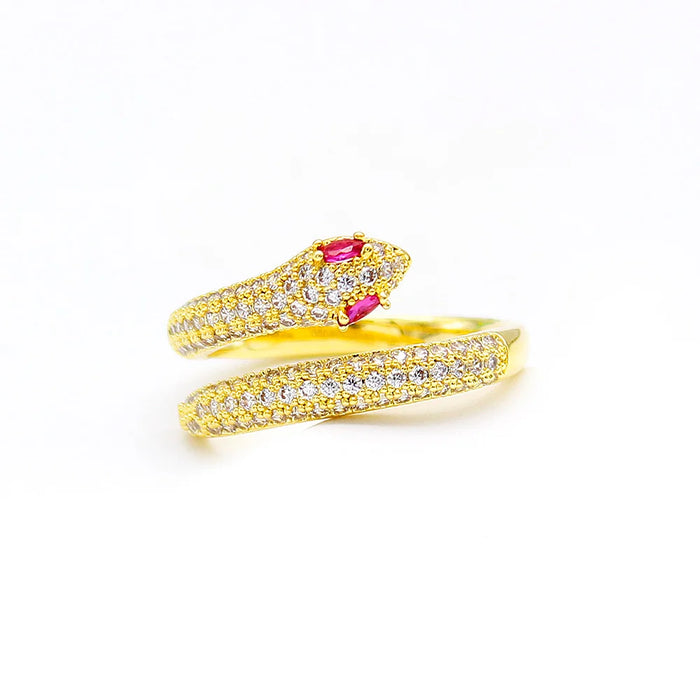 RED EYE SNAKE RING