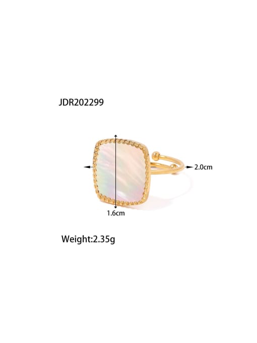 STAINLESS STEEL SHELL BAND RING