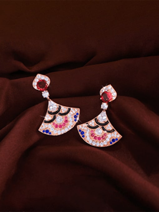 COLORFUL PARTY CLUSTER EARRINGS