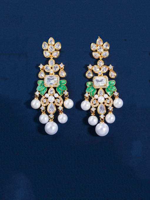 ROYAL LONG COPPER EARRINGS