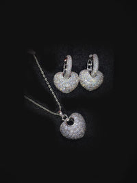 GLAMAROUS HEART PLATINUM SET