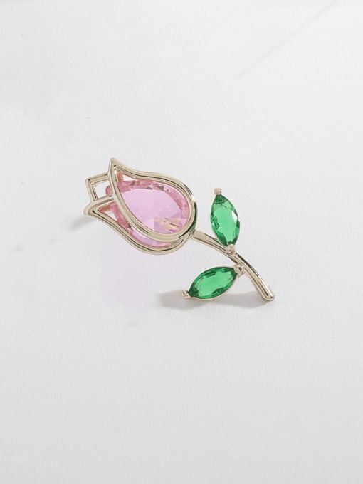 PRETTY ZIRCONIA ROSE PIN
