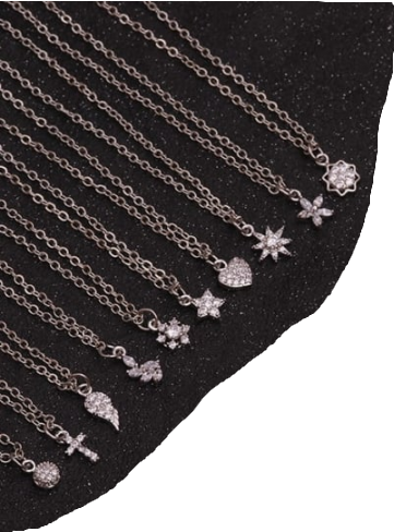 STEEL SUNFLOWER NECKLACE #8