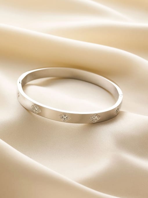 Platinum Minimalist Bangle