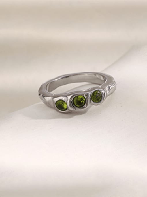 Green Zircon Ring
