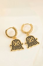 Skull Huggie Earrings